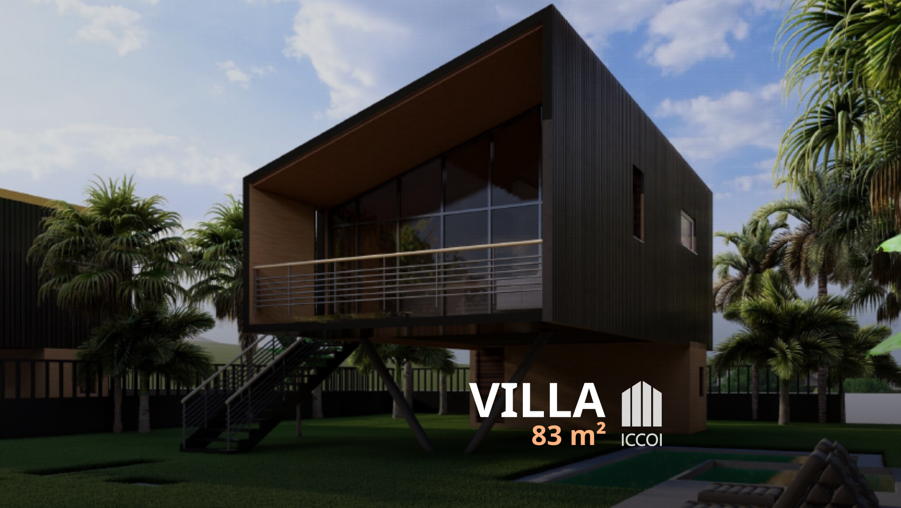 Villa F2 : 83 m²