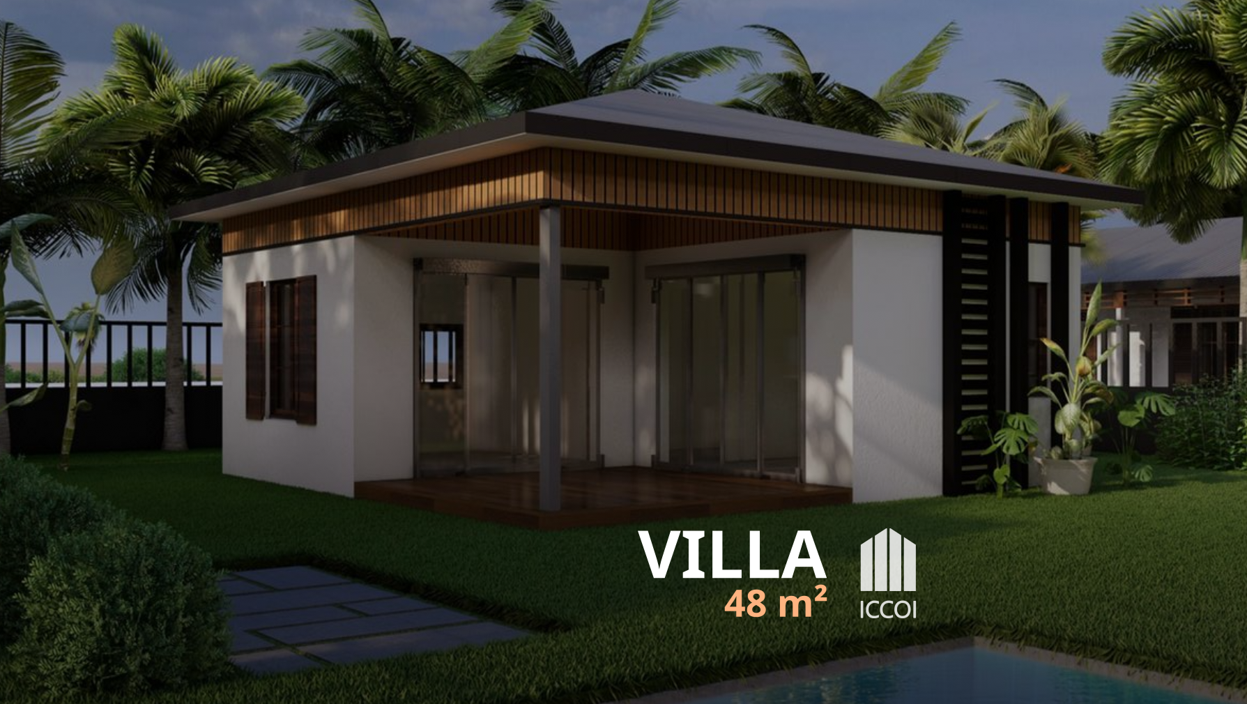 Villa F2 : 48 m²