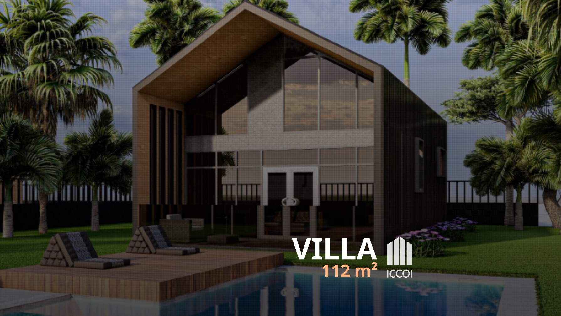 Villa F2 : 112 m²