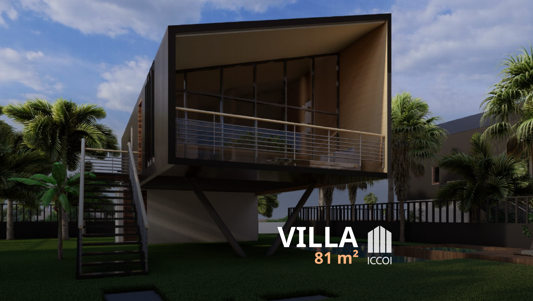 Villa F3 : 81 m²