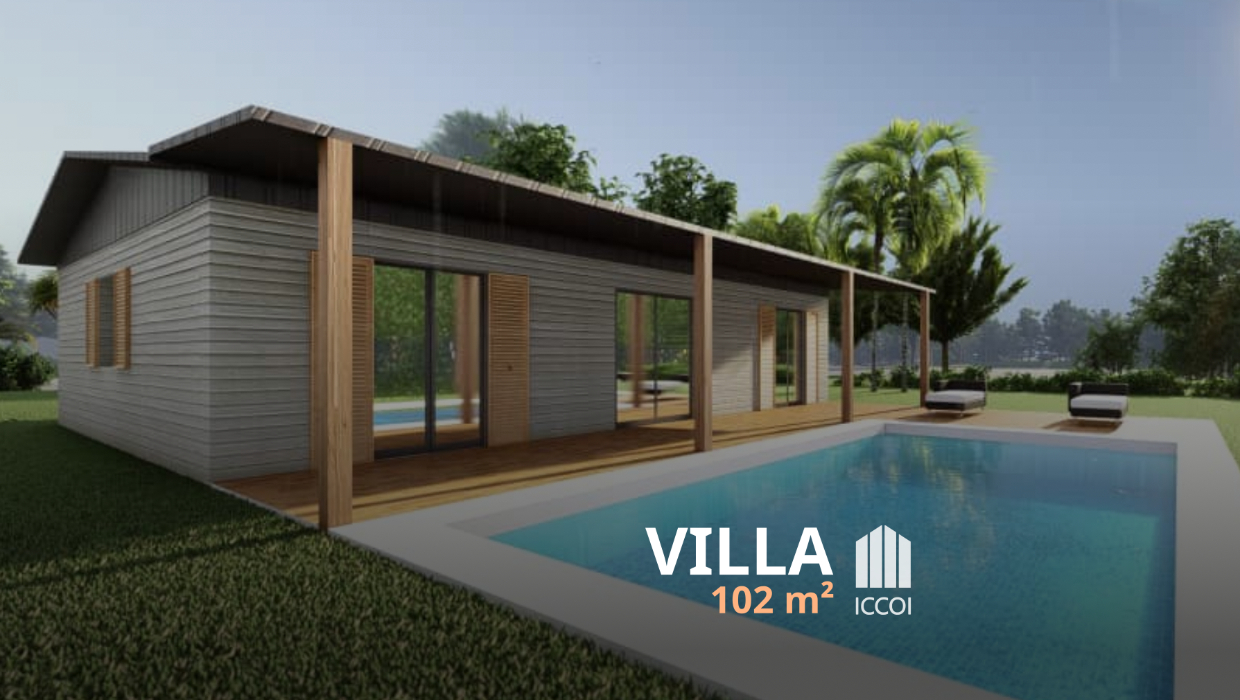 Villa F4 : 102 m²