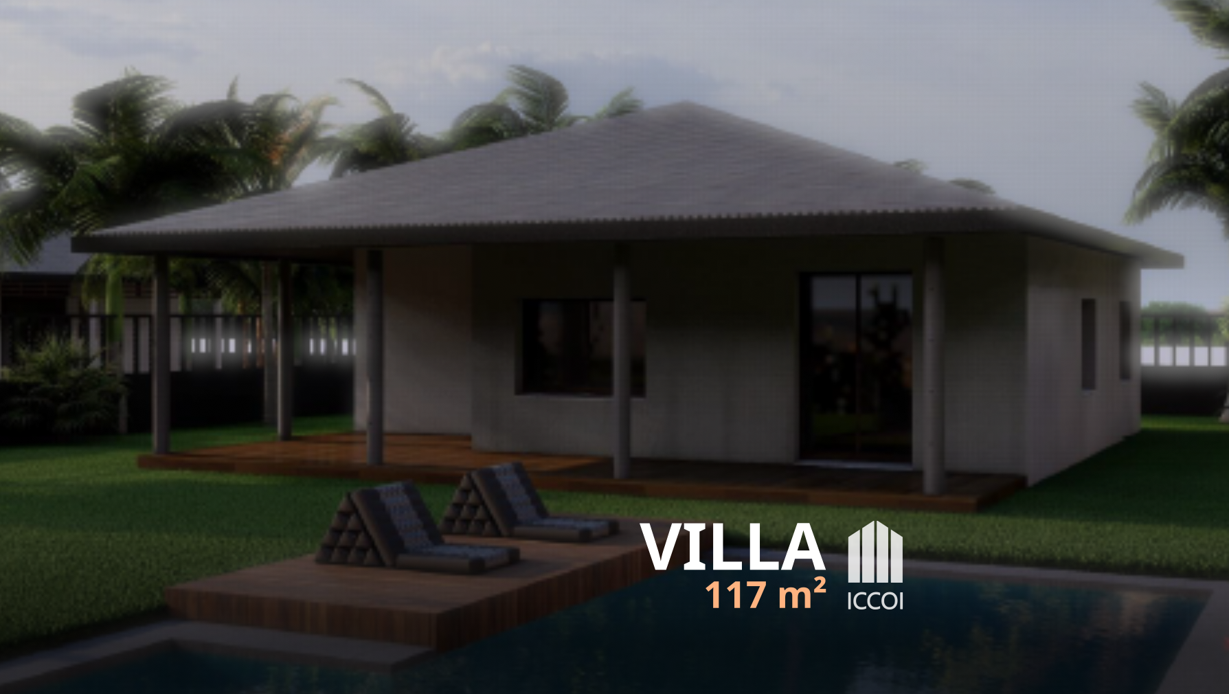 Villa Tropicale F4 : 83 m²