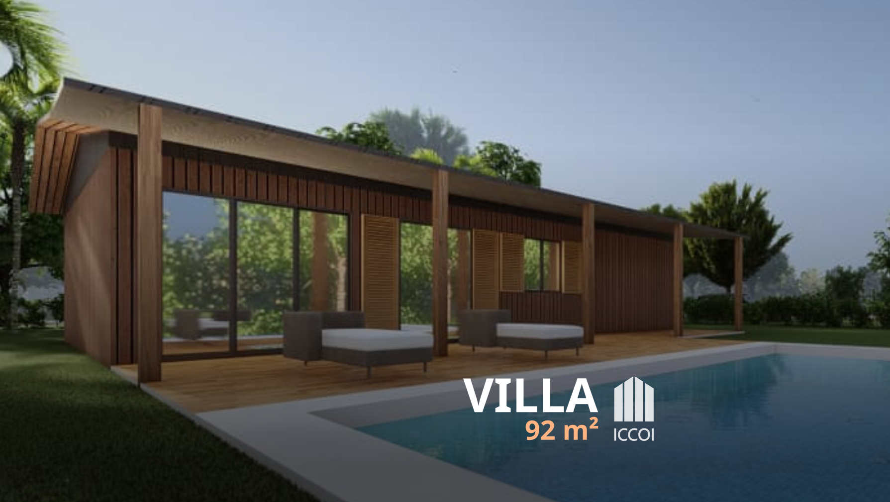 Villa F5 : 92 m²