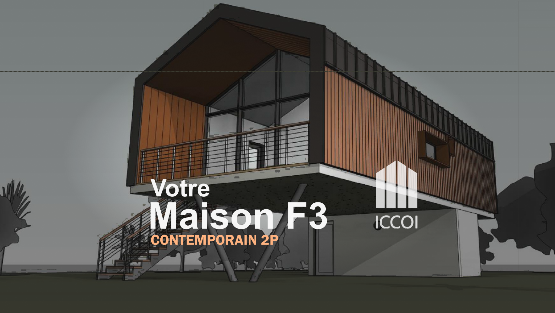 Maison CONTEMPORAIN F3-F4 - ICCOI